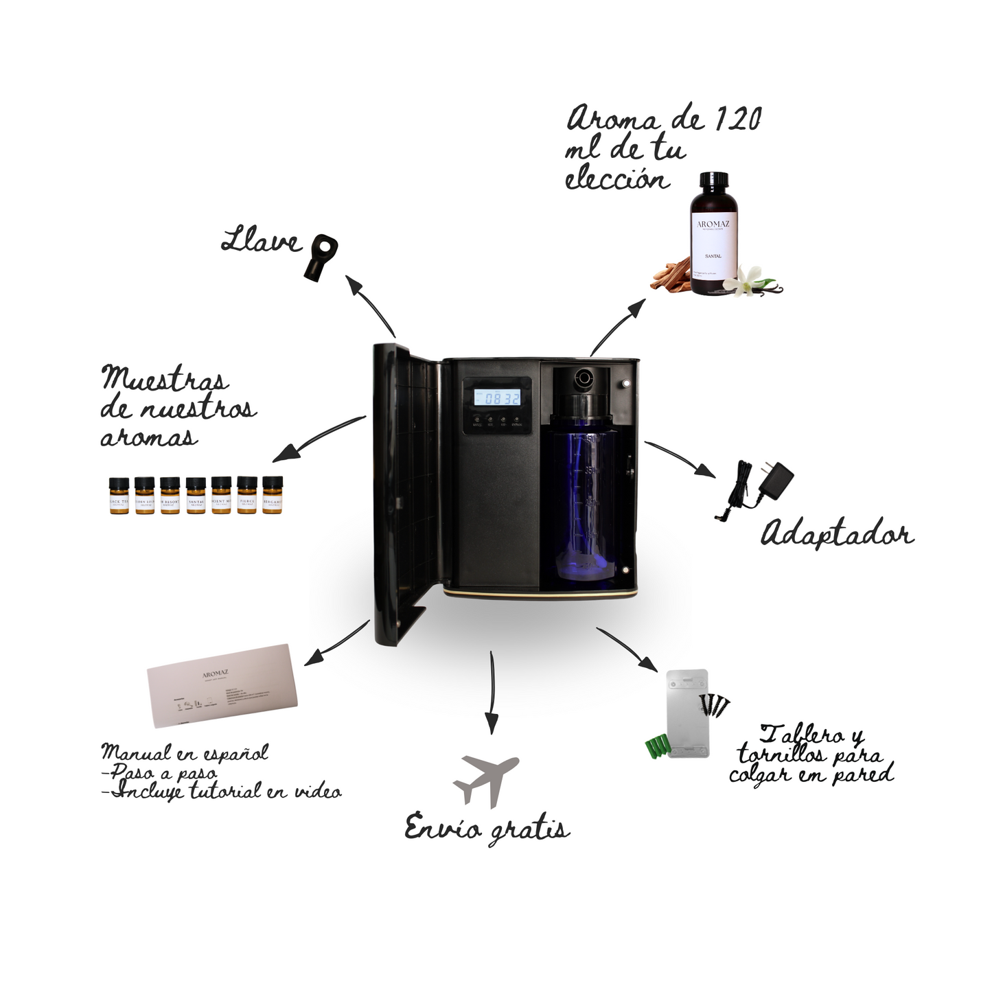 Difusor Profesional AROMAZ 200 m² Blanco